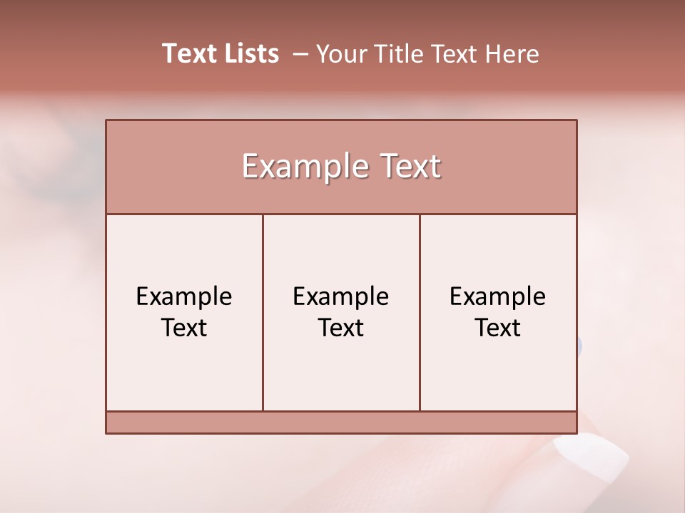 A Close Up Of A Person's Eye With A Contact Lens PowerPoint Template