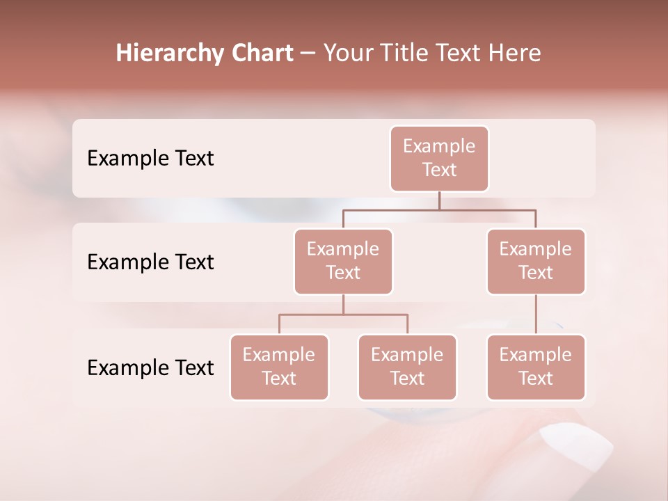 A Close Up Of A Person's Eye With A Contact Lens PowerPoint Template
