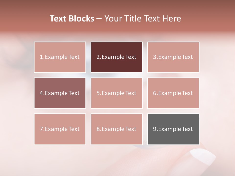 A Close Up Of A Person's Eye With A Contact Lens PowerPoint Template