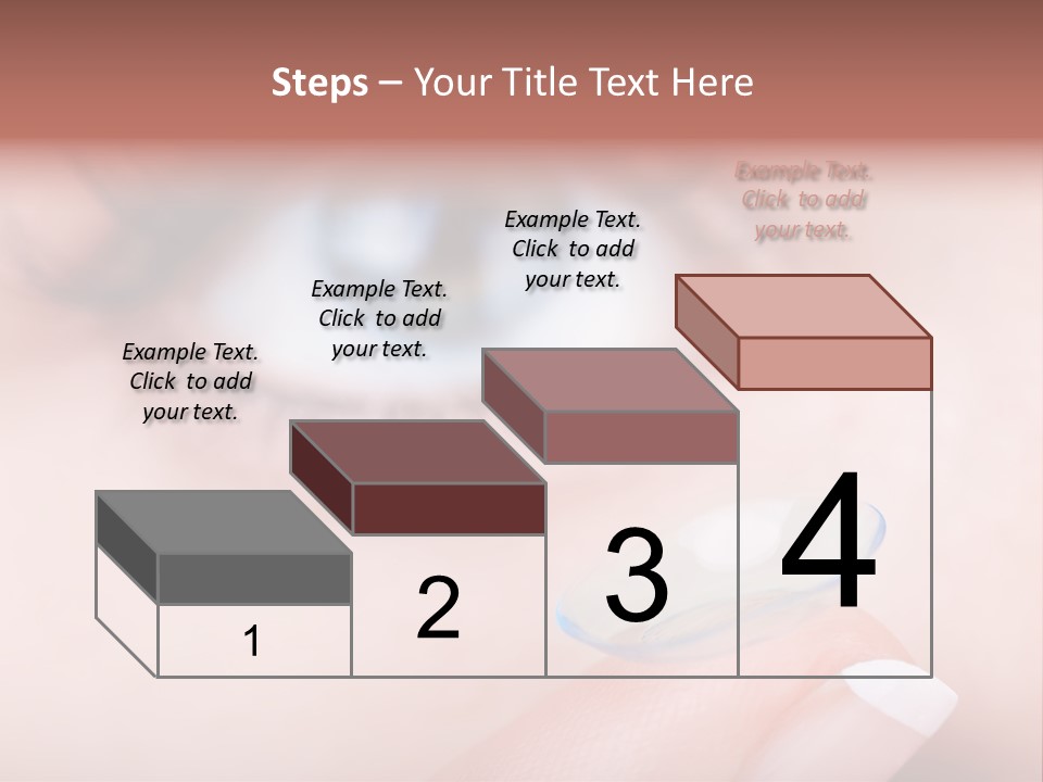 A Close Up Of A Person's Eye With A Contact Lens PowerPoint Template