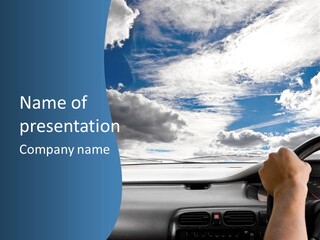 Holding Transport Sky PowerPoint Template