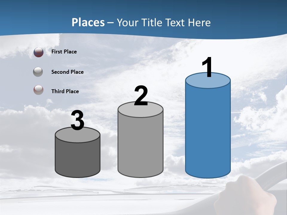 Holding Transport Sky PowerPoint Template