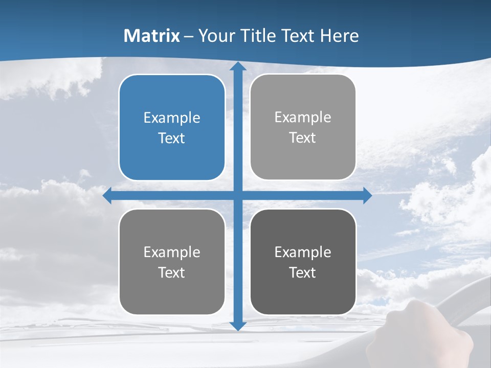 Holding Transport Sky PowerPoint Template