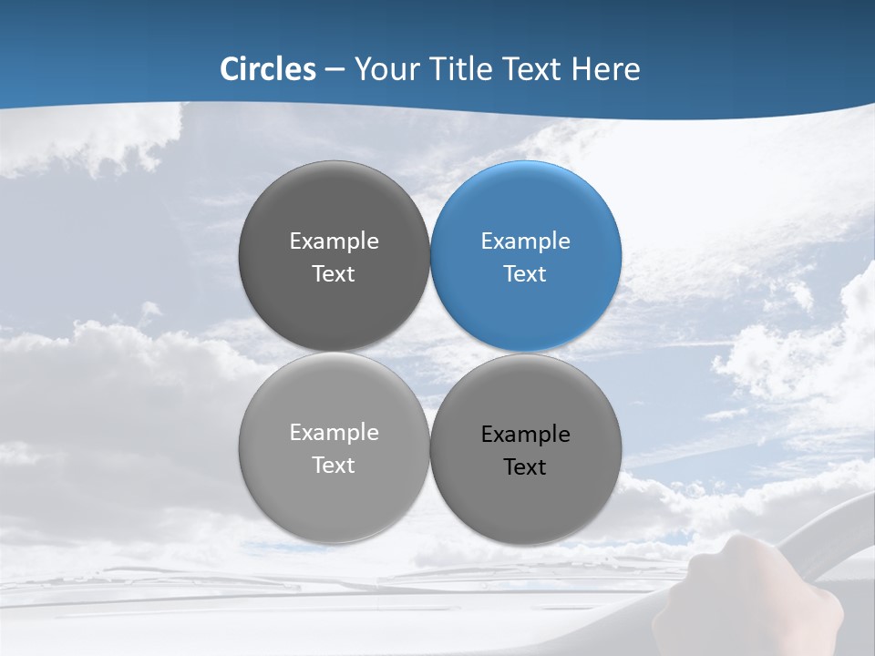 Holding Transport Sky PowerPoint Template