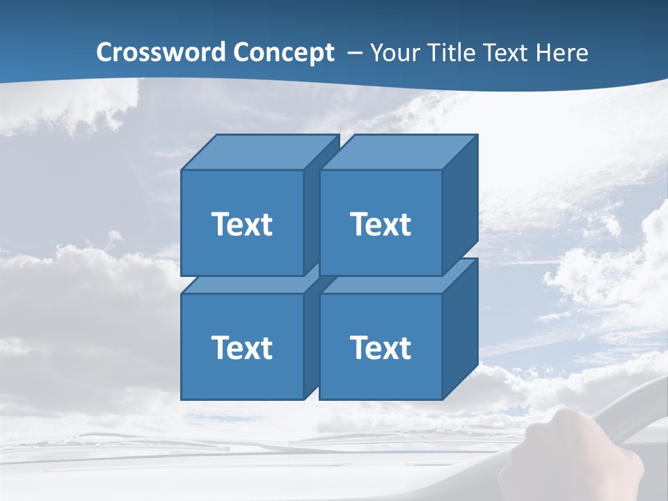 Holding Transport Sky PowerPoint Template