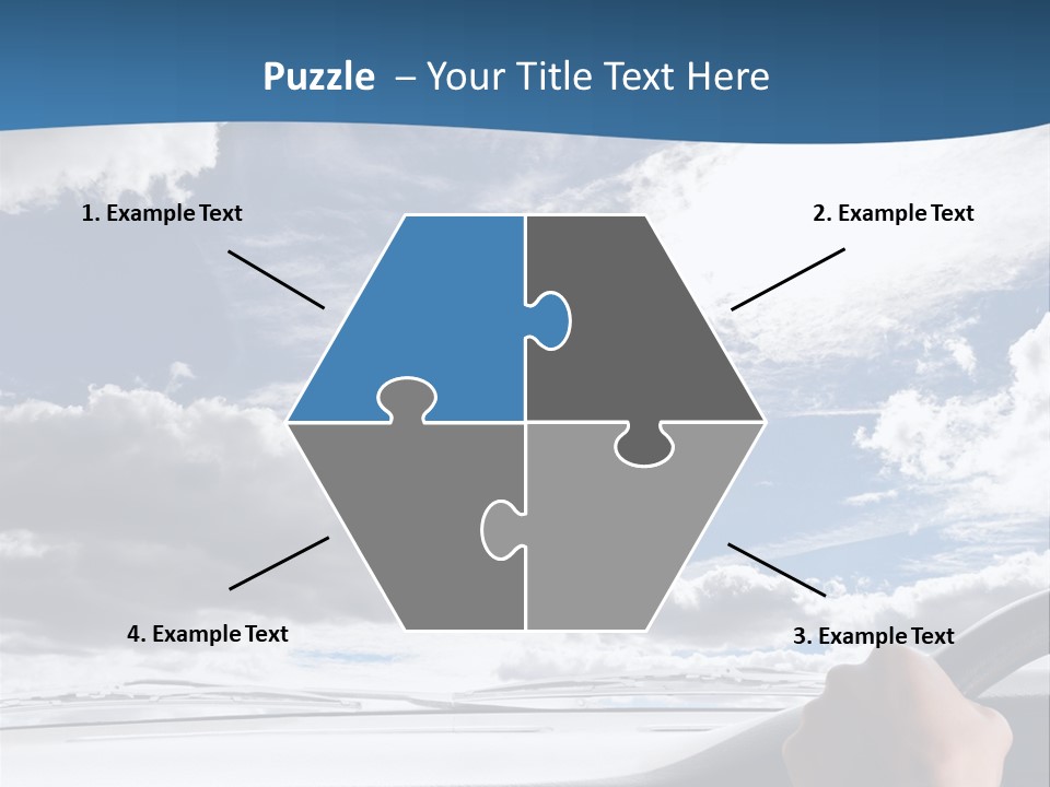 Holding Transport Sky PowerPoint Template