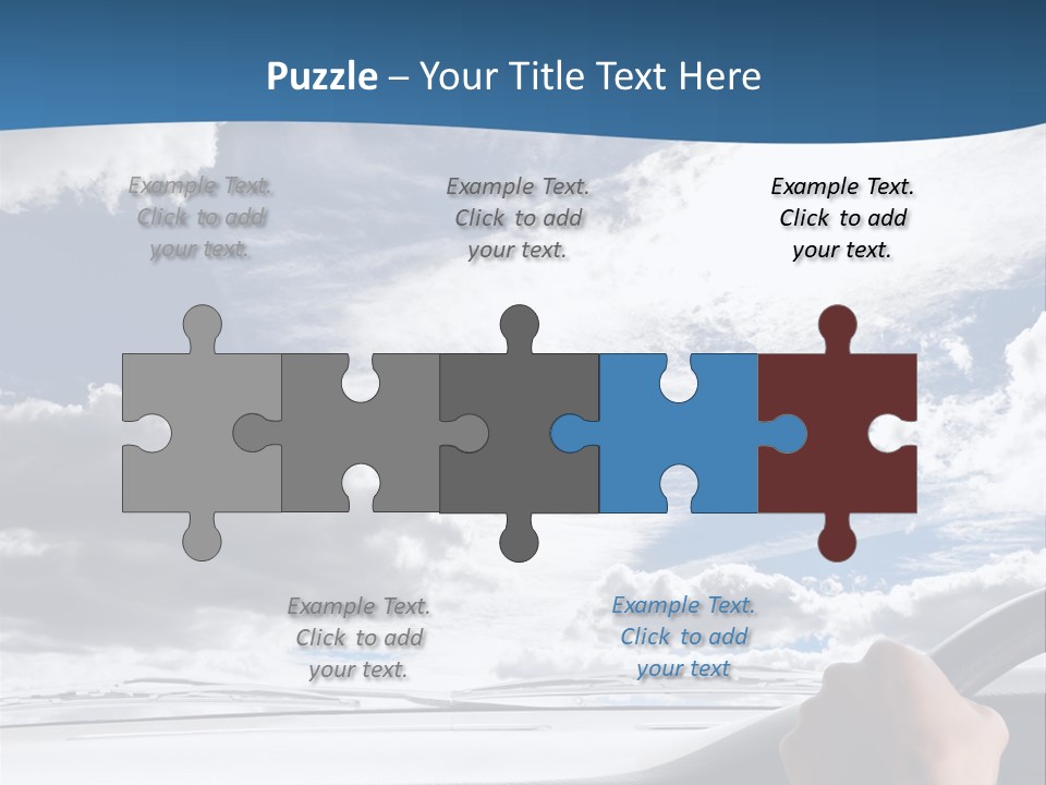 Holding Transport Sky PowerPoint Template