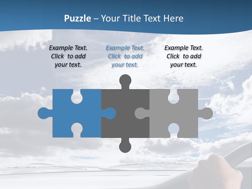 Holding Transport Sky PowerPoint Template