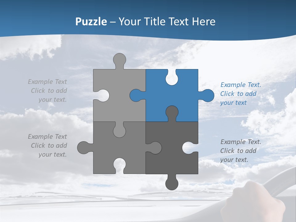 Holding Transport Sky PowerPoint Template