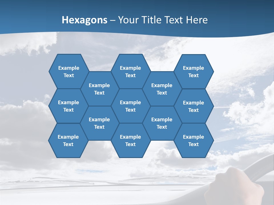 Holding Transport Sky PowerPoint Template