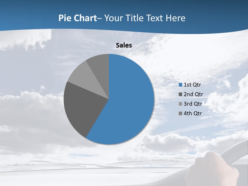 Holding Transport Sky PowerPoint Template