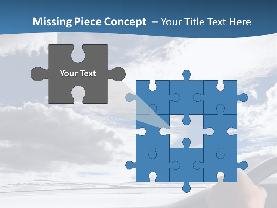 Holding Transport Sky PowerPoint Template