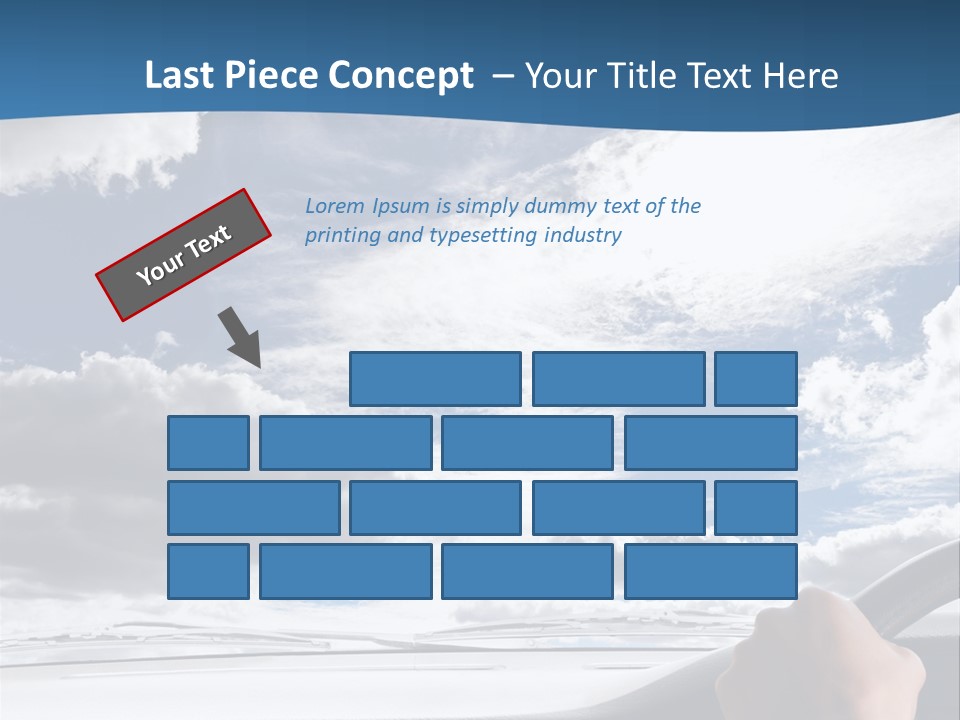Holding Transport Sky PowerPoint Template