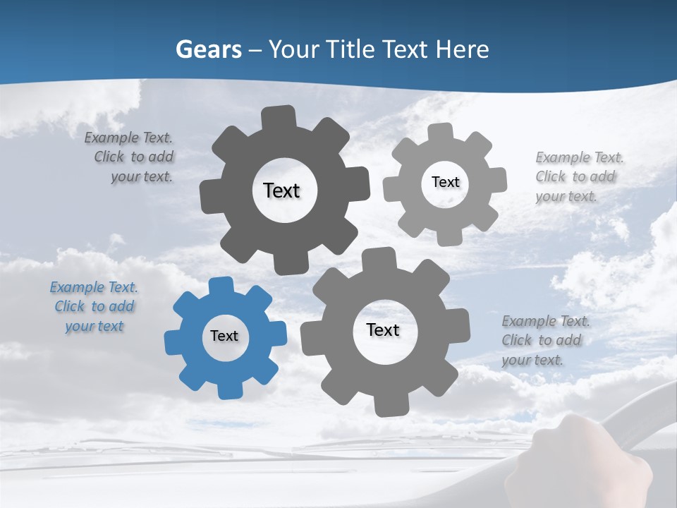 Holding Transport Sky PowerPoint Template