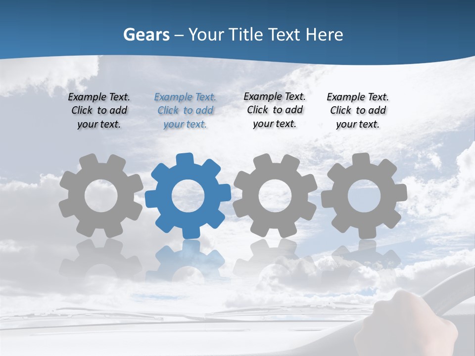 Holding Transport Sky PowerPoint Template