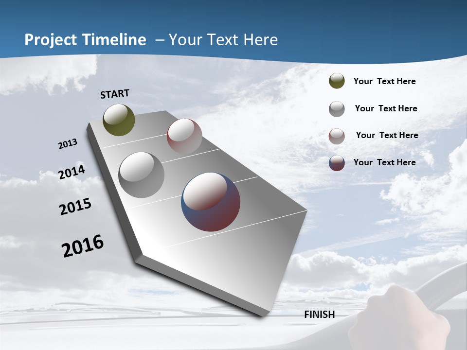 Holding Transport Sky PowerPoint Template