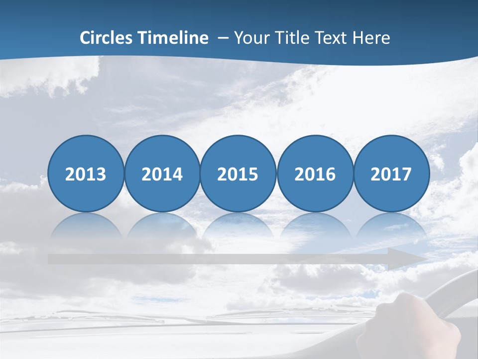 Holding Transport Sky PowerPoint Template