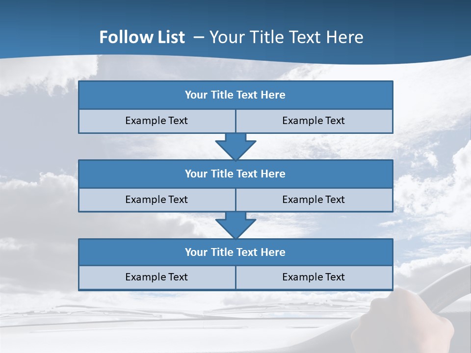 Holding Transport Sky PowerPoint Template