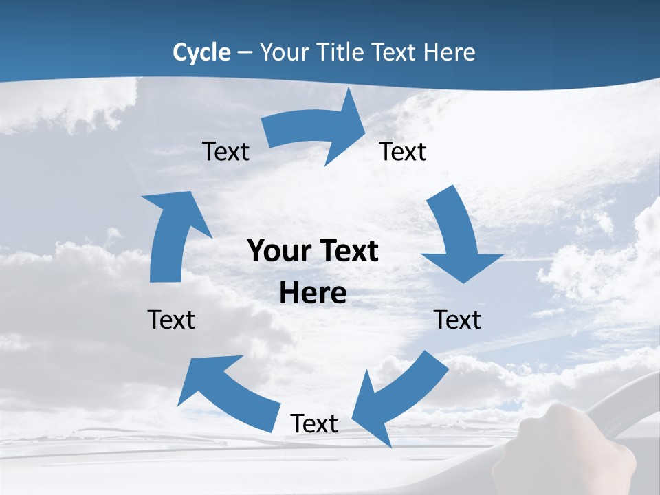 Holding Transport Sky PowerPoint Template