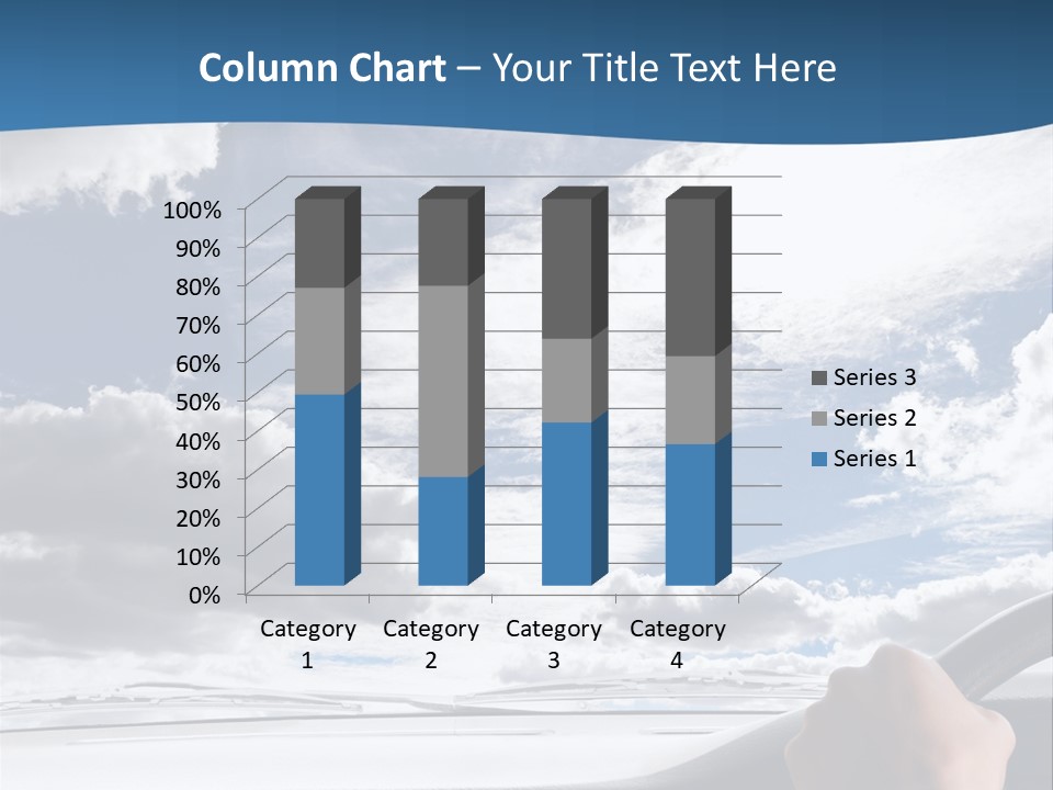 Holding Transport Sky PowerPoint Template
