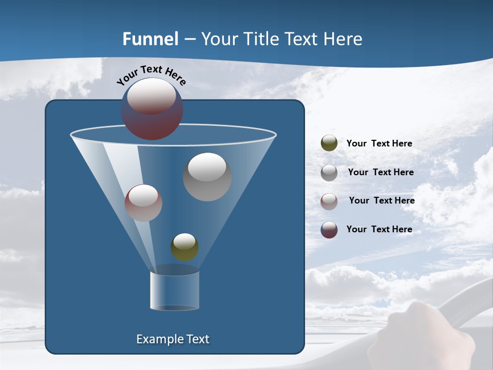 Holding Transport Sky PowerPoint Template