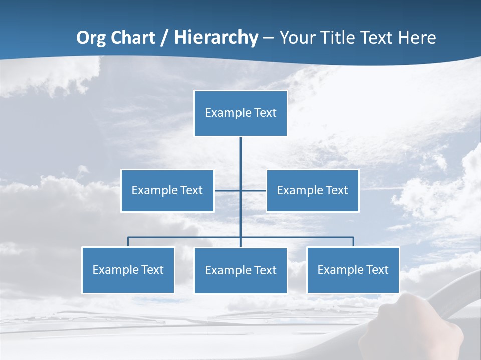 Holding Transport Sky PowerPoint Template