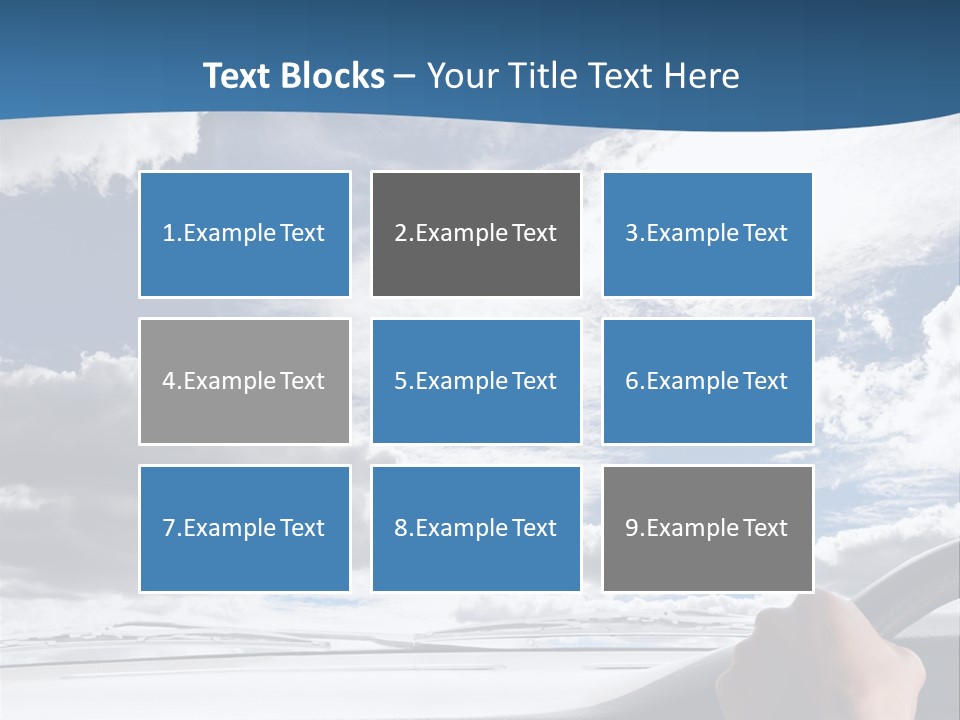 Holding Transport Sky PowerPoint Template