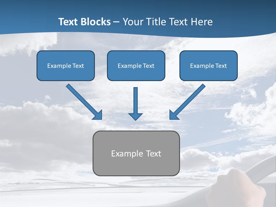 Holding Transport Sky PowerPoint Template