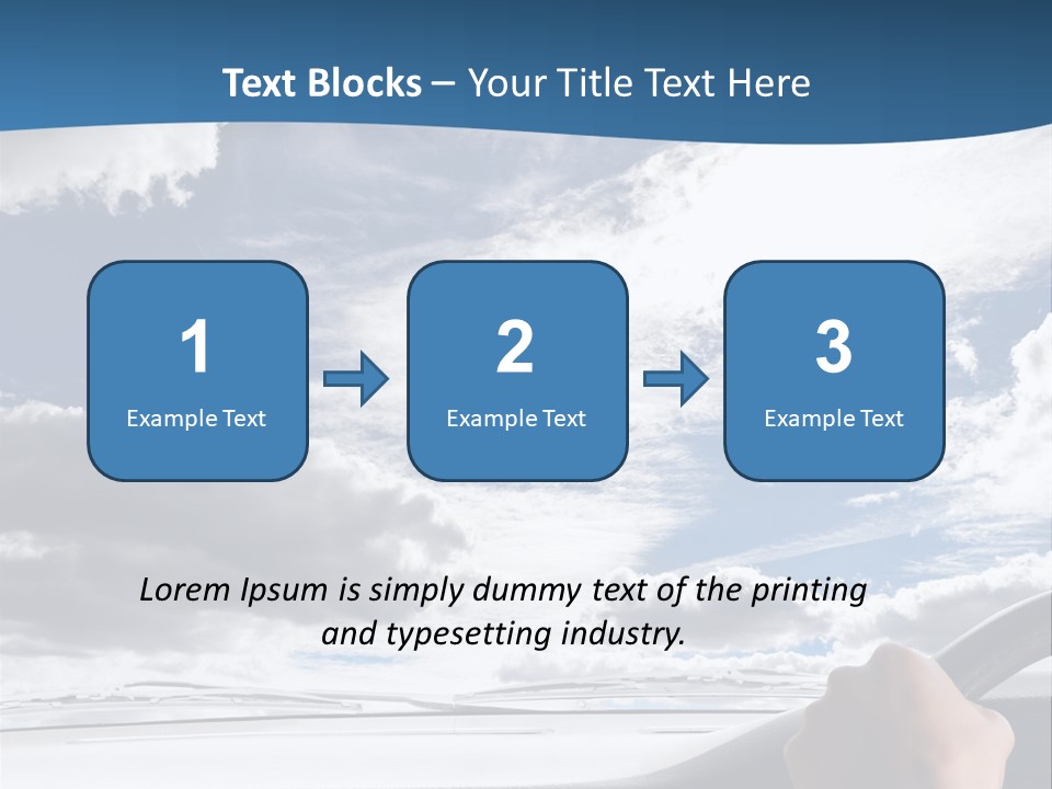 Holding Transport Sky PowerPoint Template