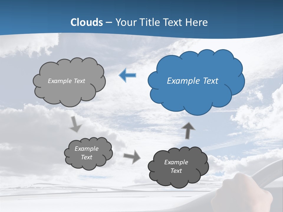 Holding Transport Sky PowerPoint Template
