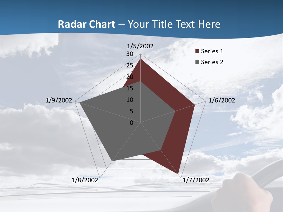 Holding Transport Sky PowerPoint Template