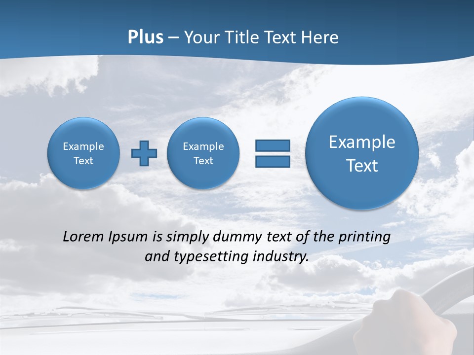 Holding Transport Sky PowerPoint Template