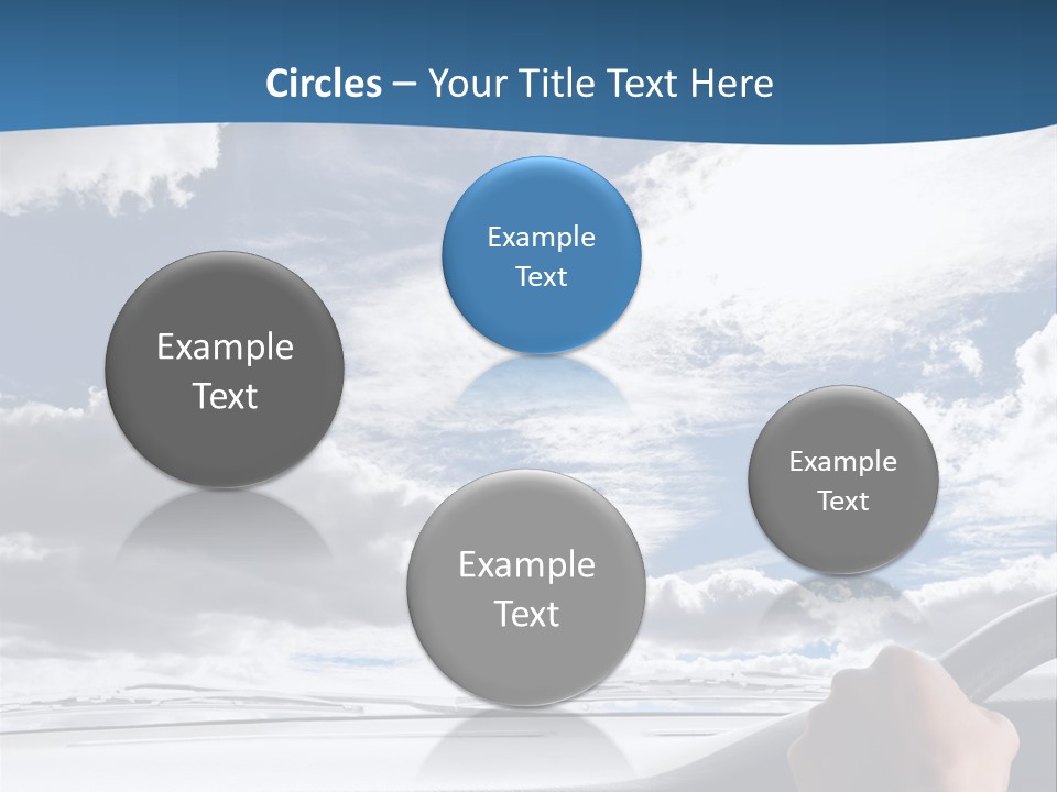 Holding Transport Sky PowerPoint Template