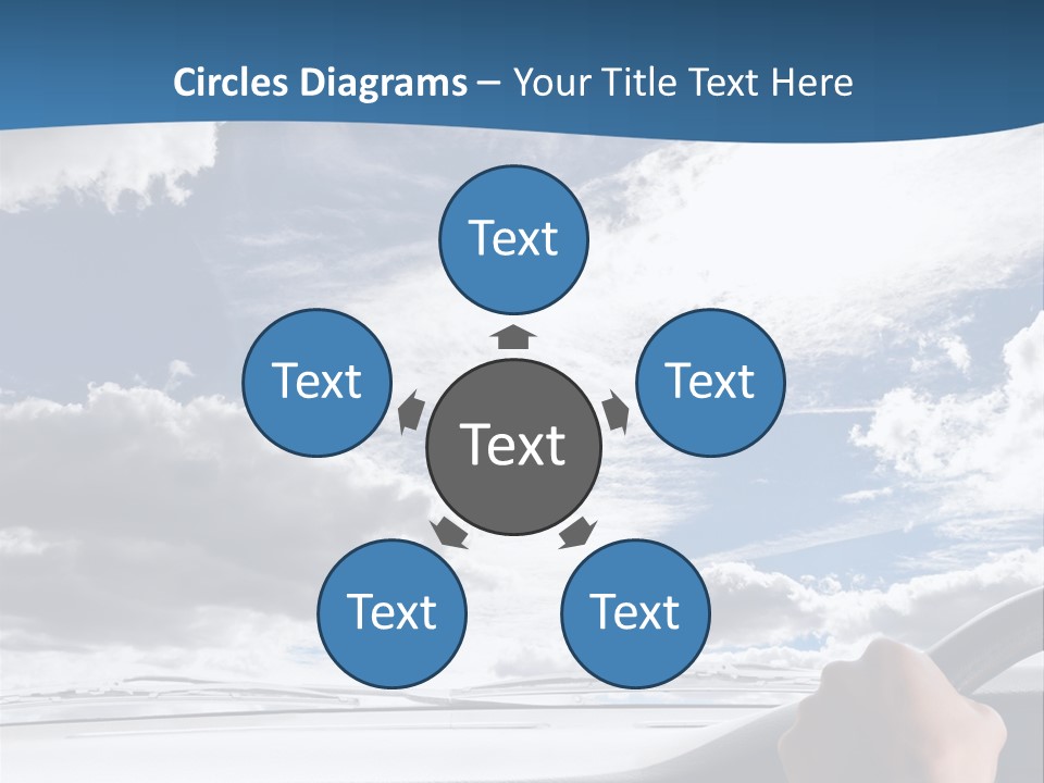 Holding Transport Sky PowerPoint Template