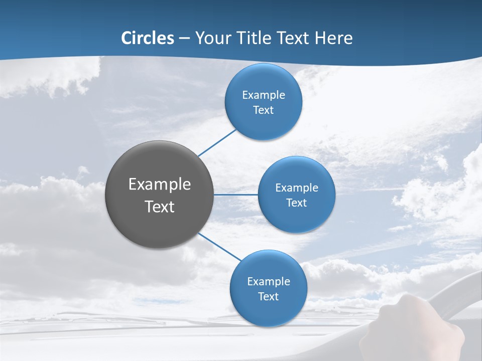 Holding Transport Sky PowerPoint Template