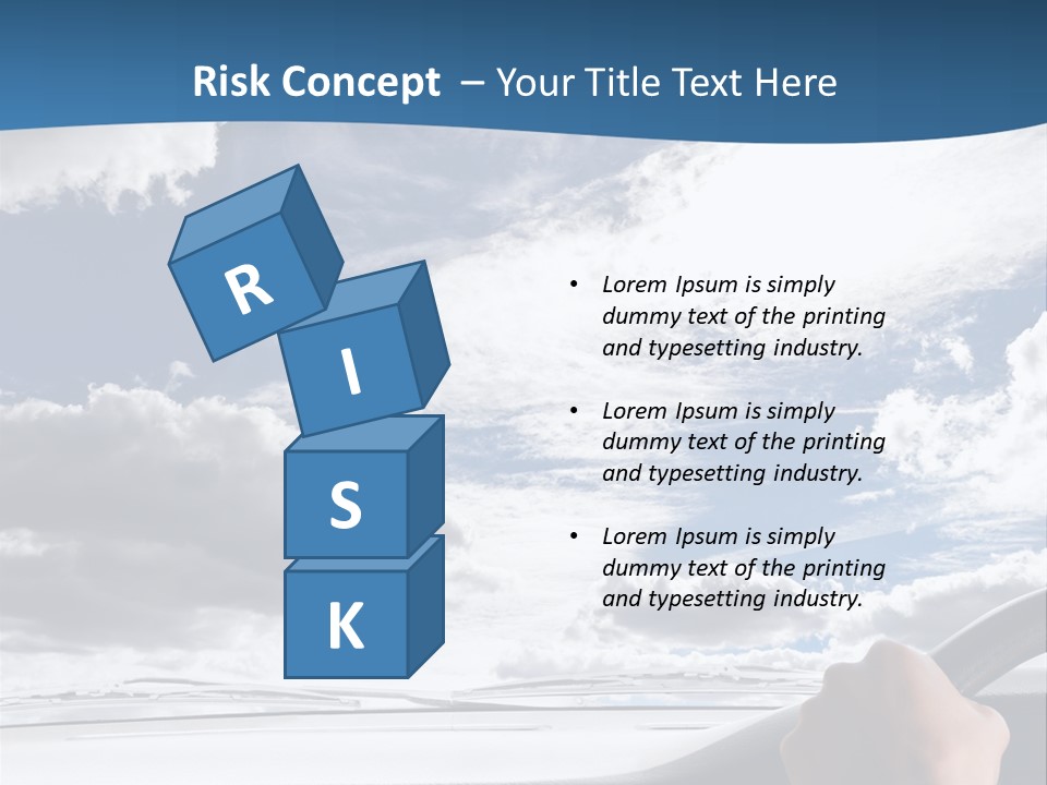 Holding Transport Sky PowerPoint Template