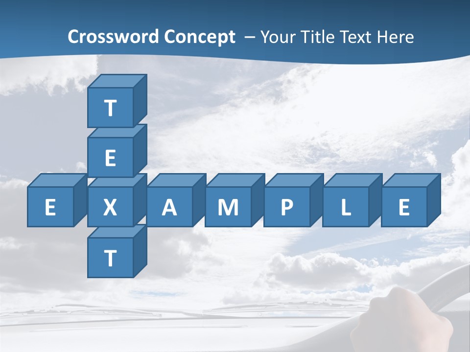 Holding Transport Sky PowerPoint Template