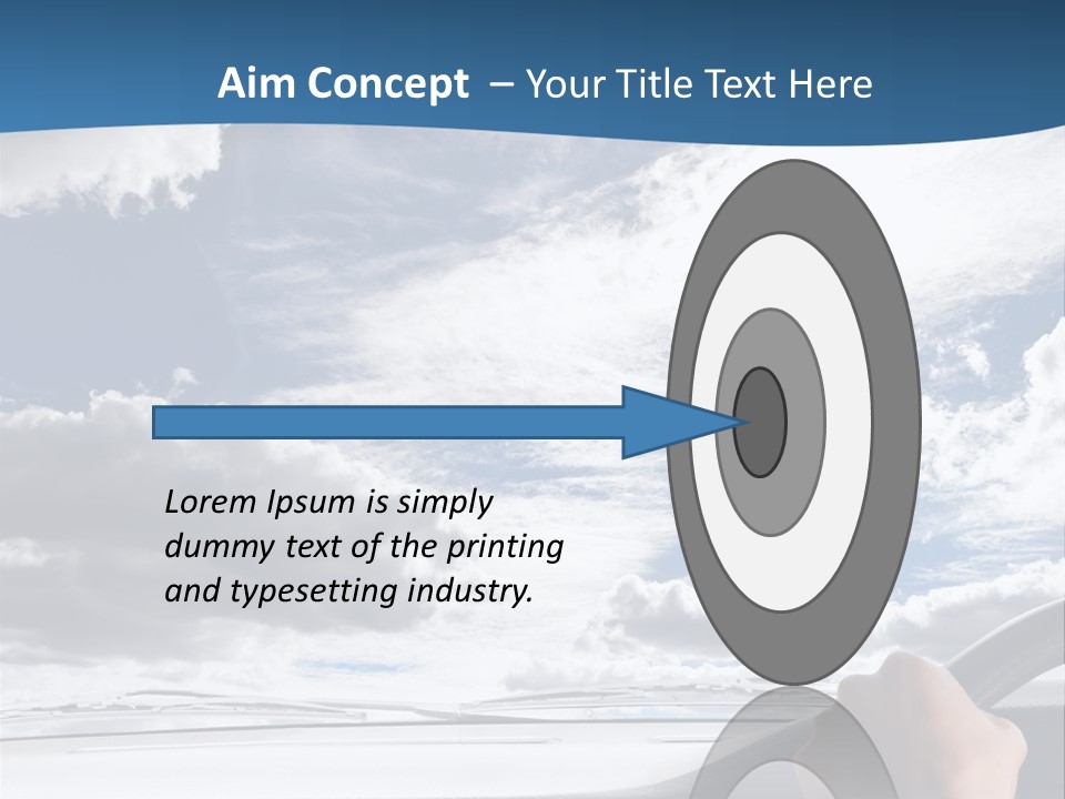 Holding Transport Sky PowerPoint Template