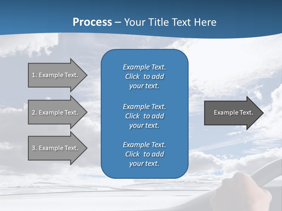 Holding Transport Sky PowerPoint Template