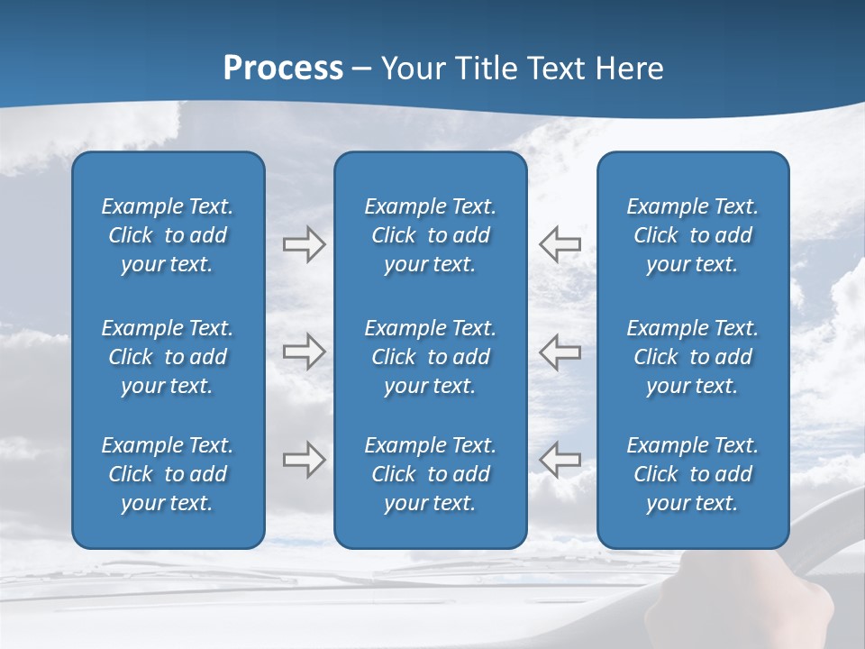 Holding Transport Sky PowerPoint Template