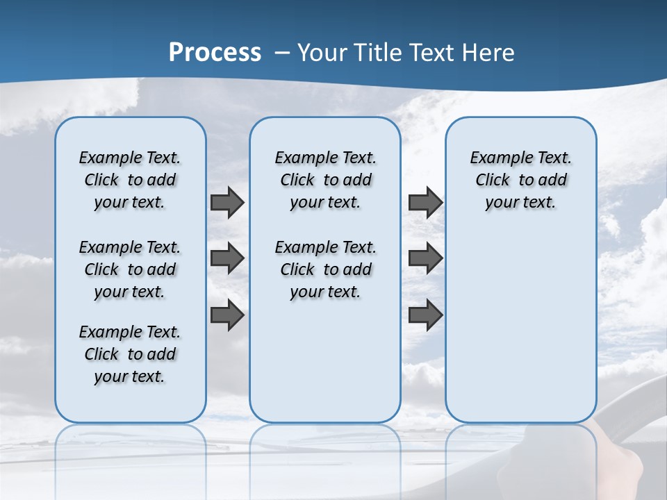 Holding Transport Sky PowerPoint Template