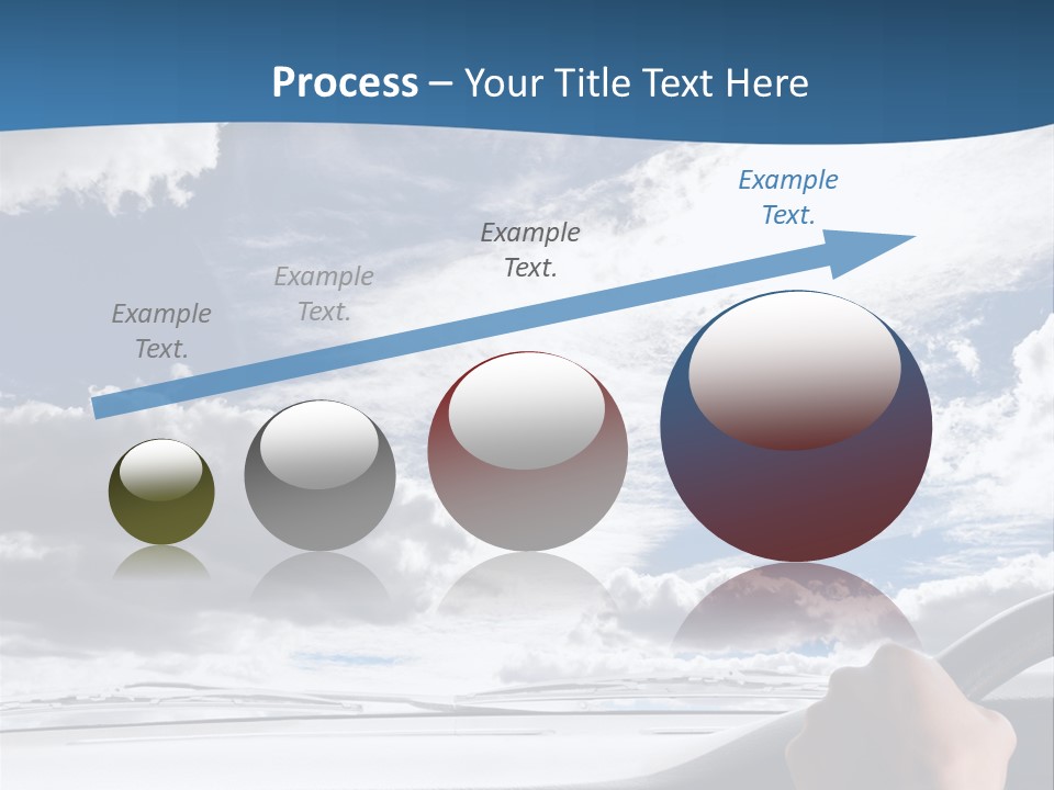 Holding Transport Sky PowerPoint Template