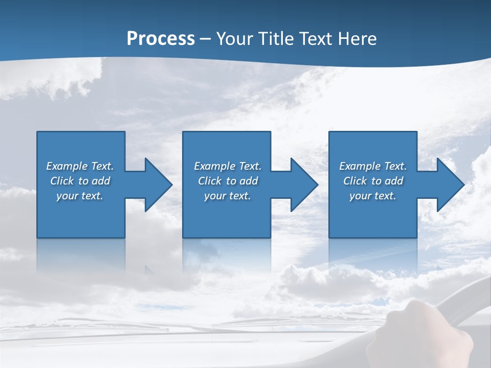 Holding Transport Sky PowerPoint Template