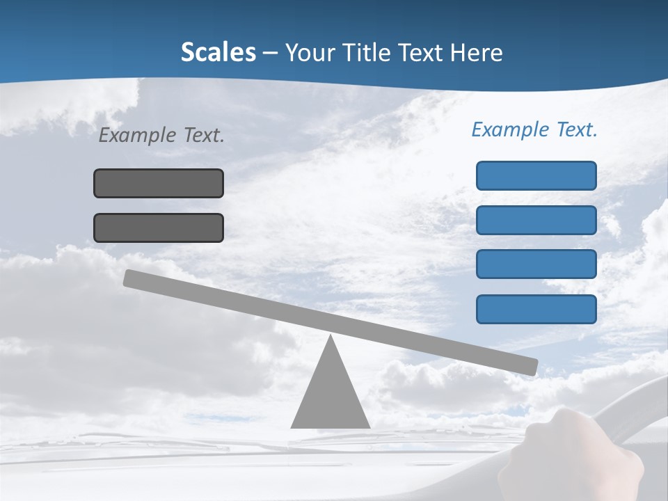 Holding Transport Sky PowerPoint Template