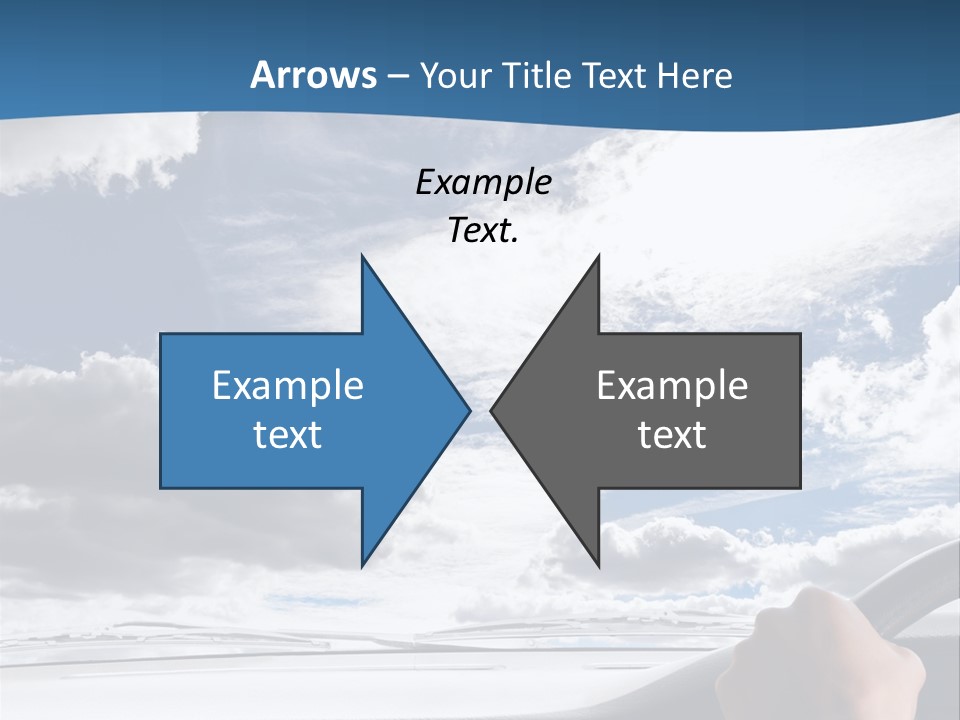 Holding Transport Sky PowerPoint Template