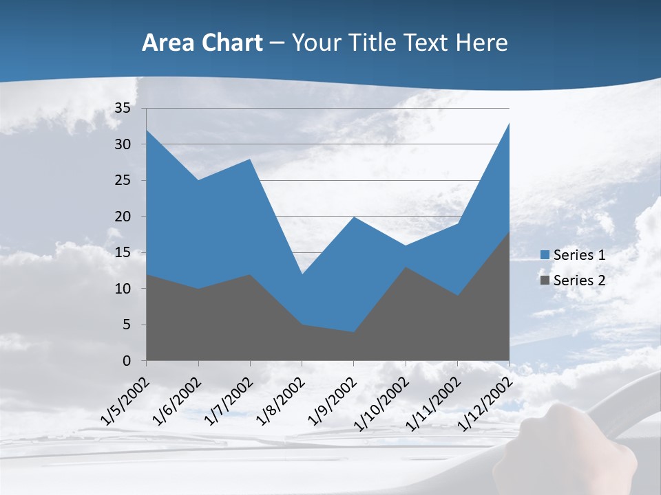 Holding Transport Sky PowerPoint Template