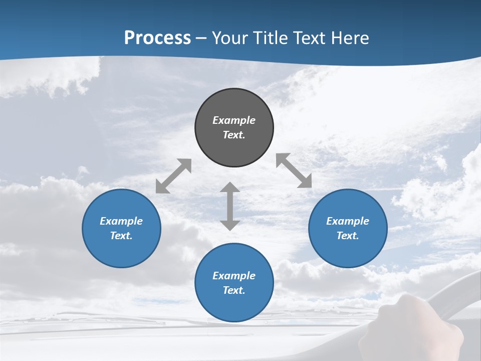 Holding Transport Sky PowerPoint Template
