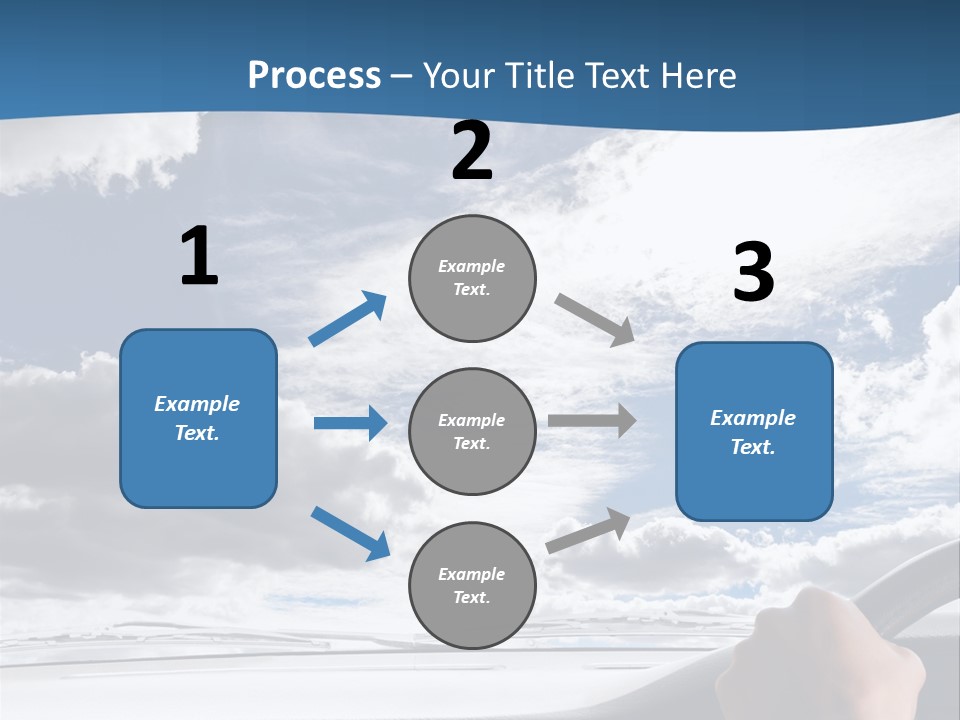 Holding Transport Sky PowerPoint Template