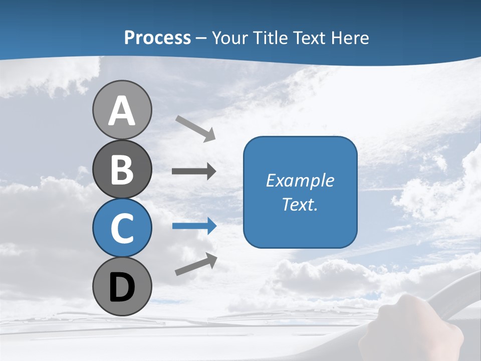 Holding Transport Sky PowerPoint Template