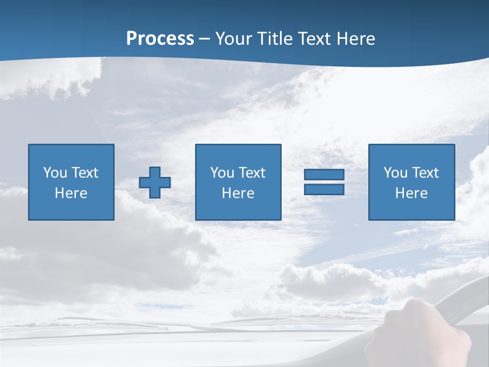 Holding Transport Sky PowerPoint Template